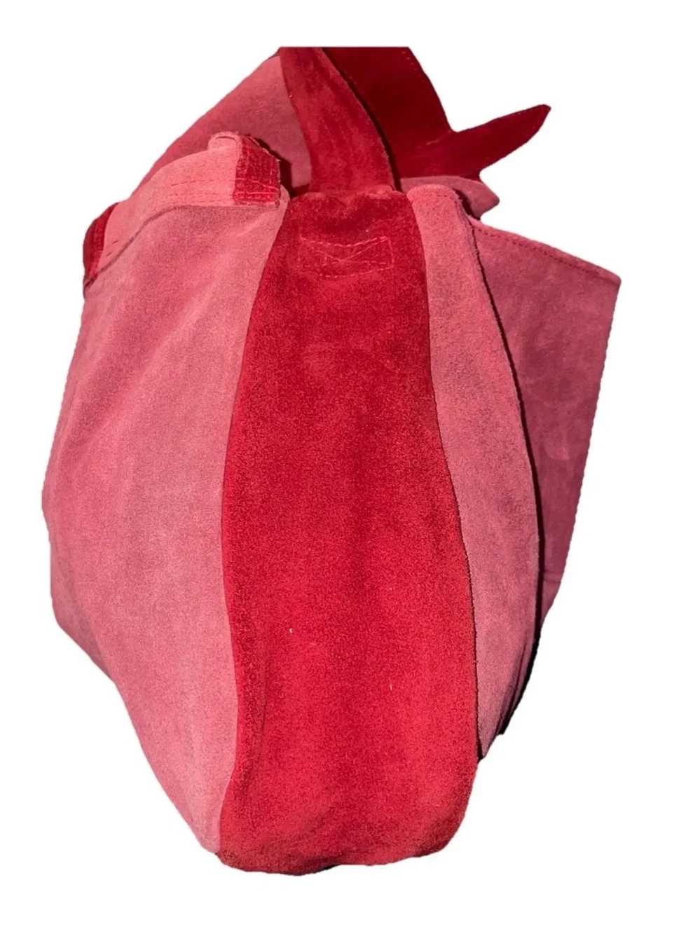 Red Suede Crossbody Bag